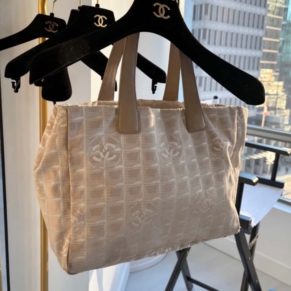Authentic Chanel Travel Line CC Tote Bag